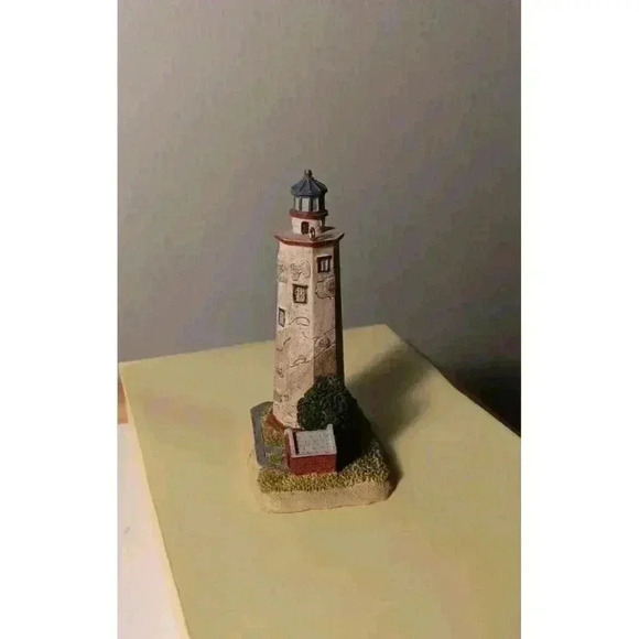 Vintage 2000 Lefton Bald Head Lighthouse Ornament 12871 With Sticker - Picture 3 of 9